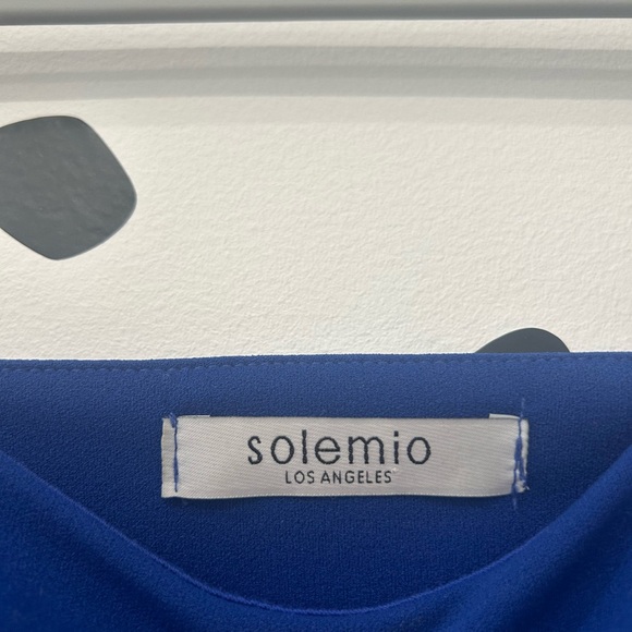 SMALL SOLEMIO LOS ANGELES BLUE CUT OUT DRESS - Picture 5 of 8